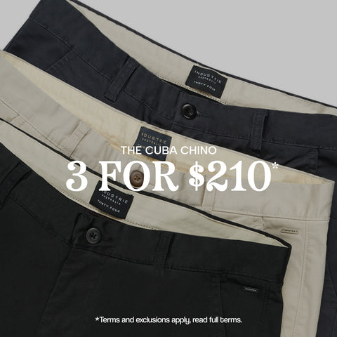 Chinos | 3 for $210*